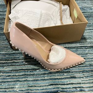 Steve Madden Vyper Pearl Blush Patent heels size 10